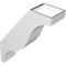 Ekena Millwork 6-in. W x 18-in. D x 24-in. H Funston Architectural Grade PVC Knee Brace BRCP06X18X24FST - alternate 6